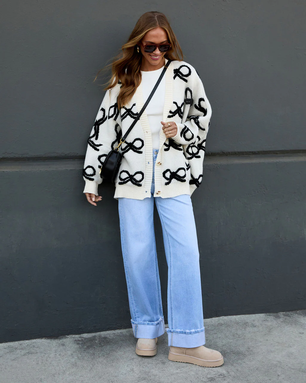 Dreamy Days Printed Bow Cardigan - Image 2
