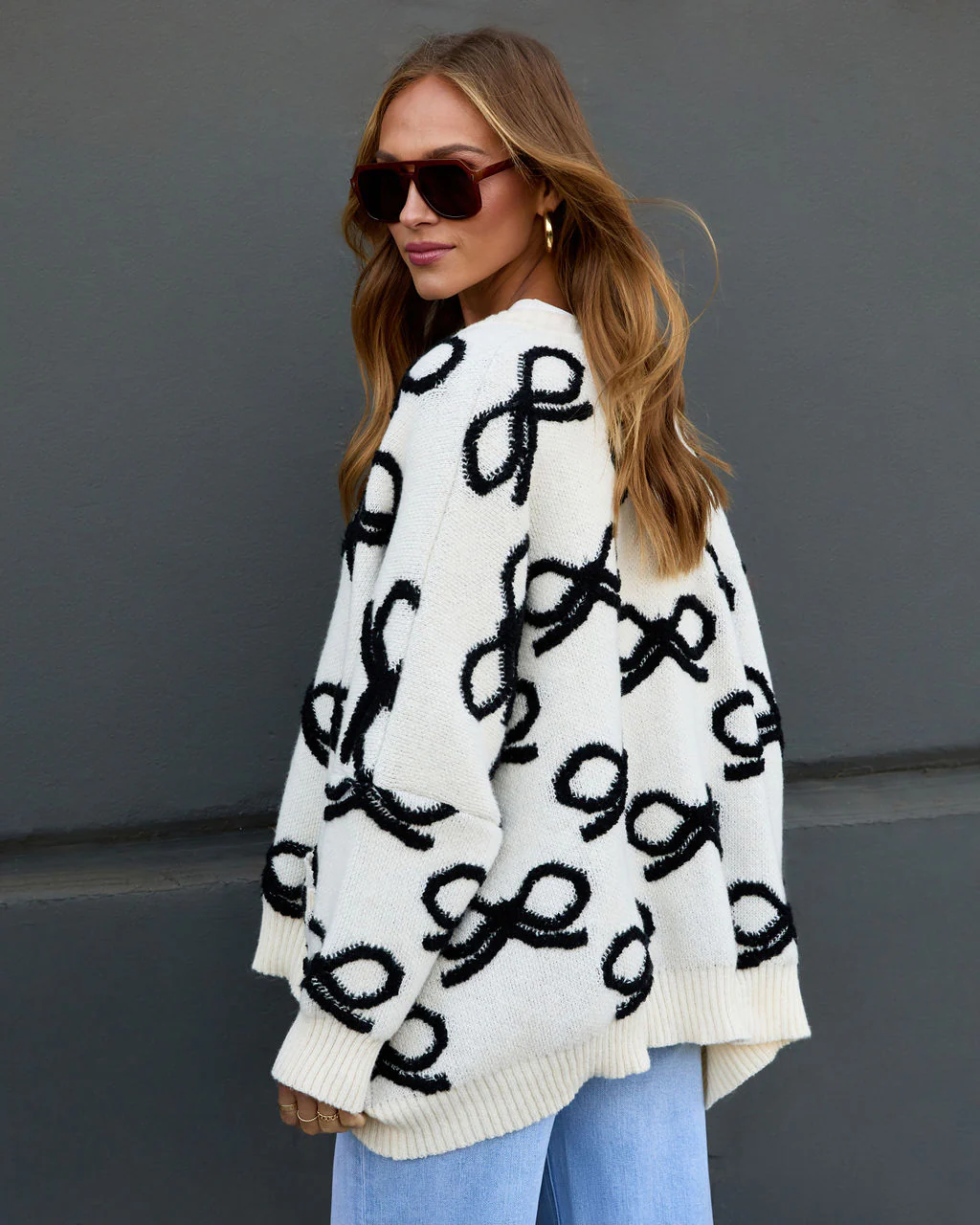 Dreamy Days Printed Bow Cardigan - Image 4