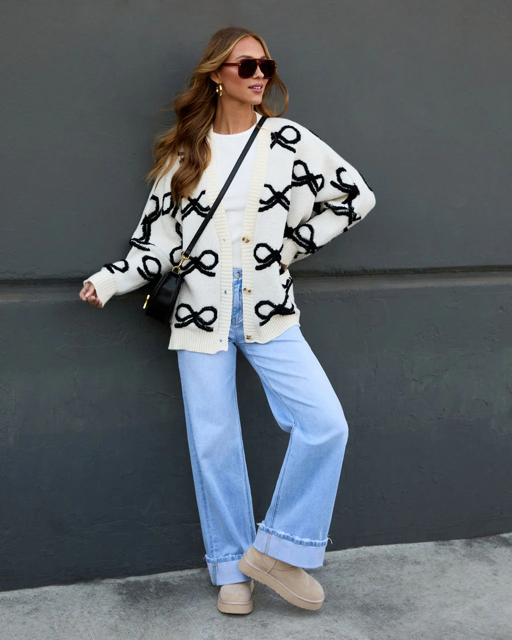 Dreamy Days Printed Bow Cardigan - Image 6