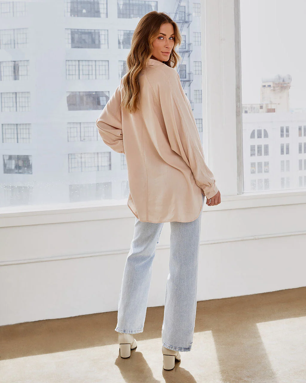 Duarte Linen Blend Button Down Top - Image 2
