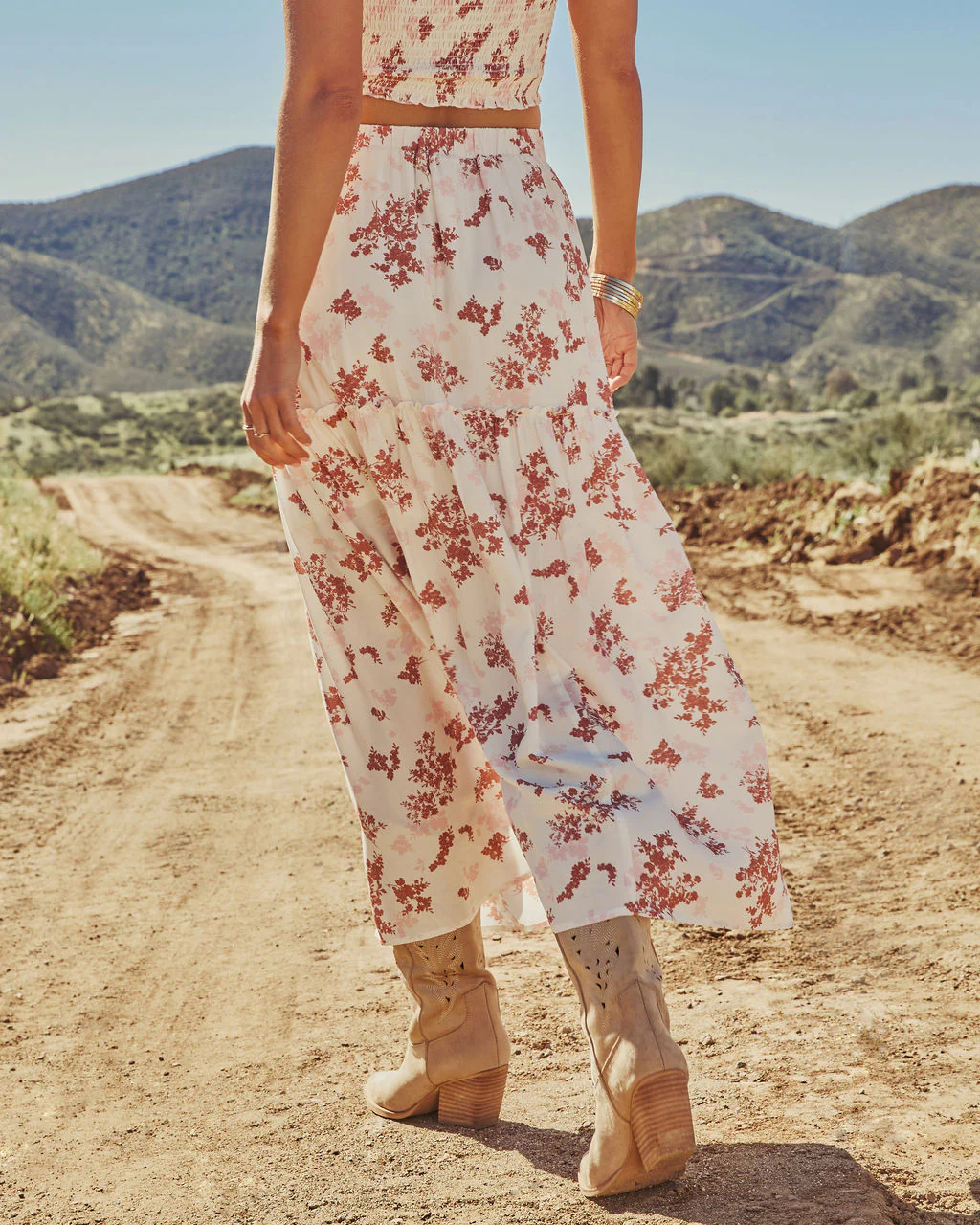 Dusk Prism Floral Maxi Skirt - Image 4