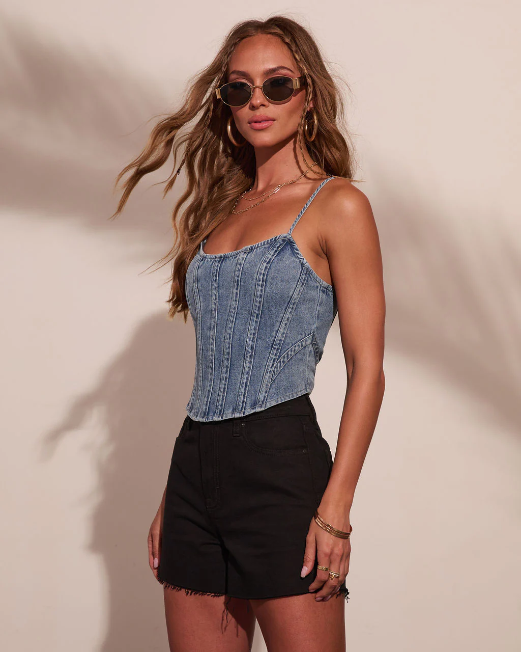 Dusk Reverie Denim Corset Top - Image 3
