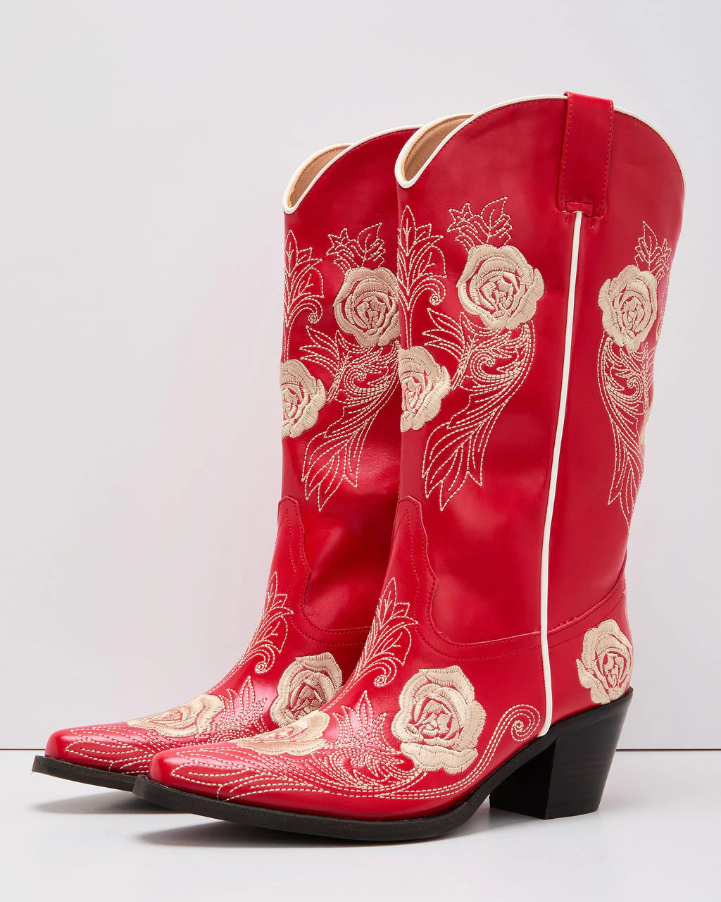 Dusk Rose Embroidered Western Boot - Image 2