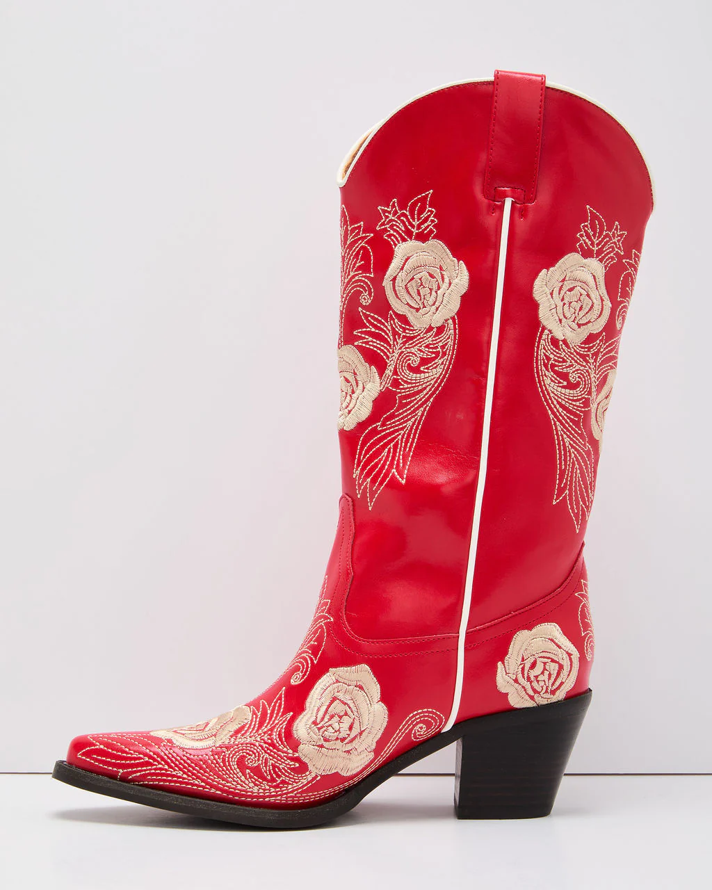 Dusk Rose Embroidered Western Boot - Image 5