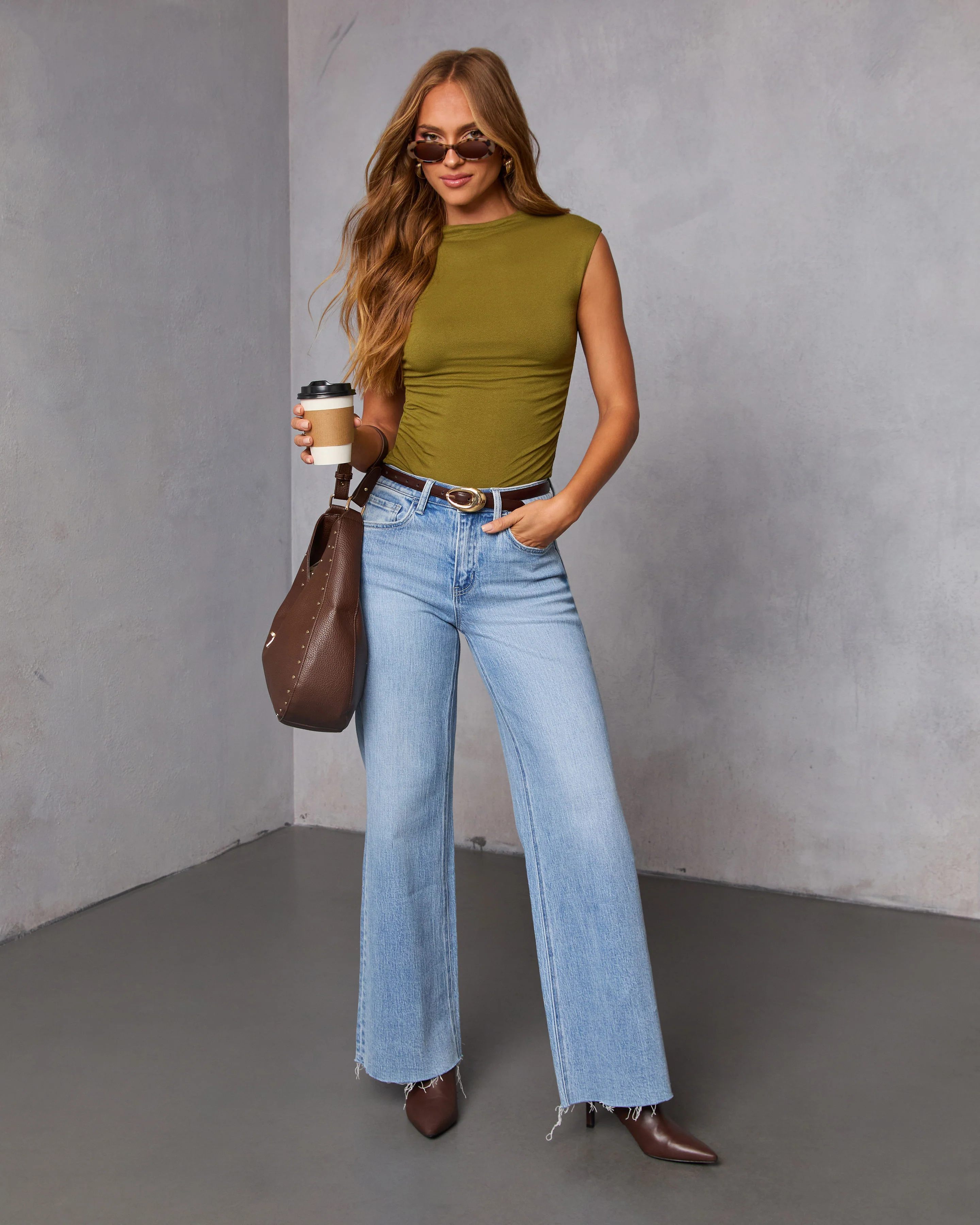 Dylan Cropped Mock Neck Top - Image 44