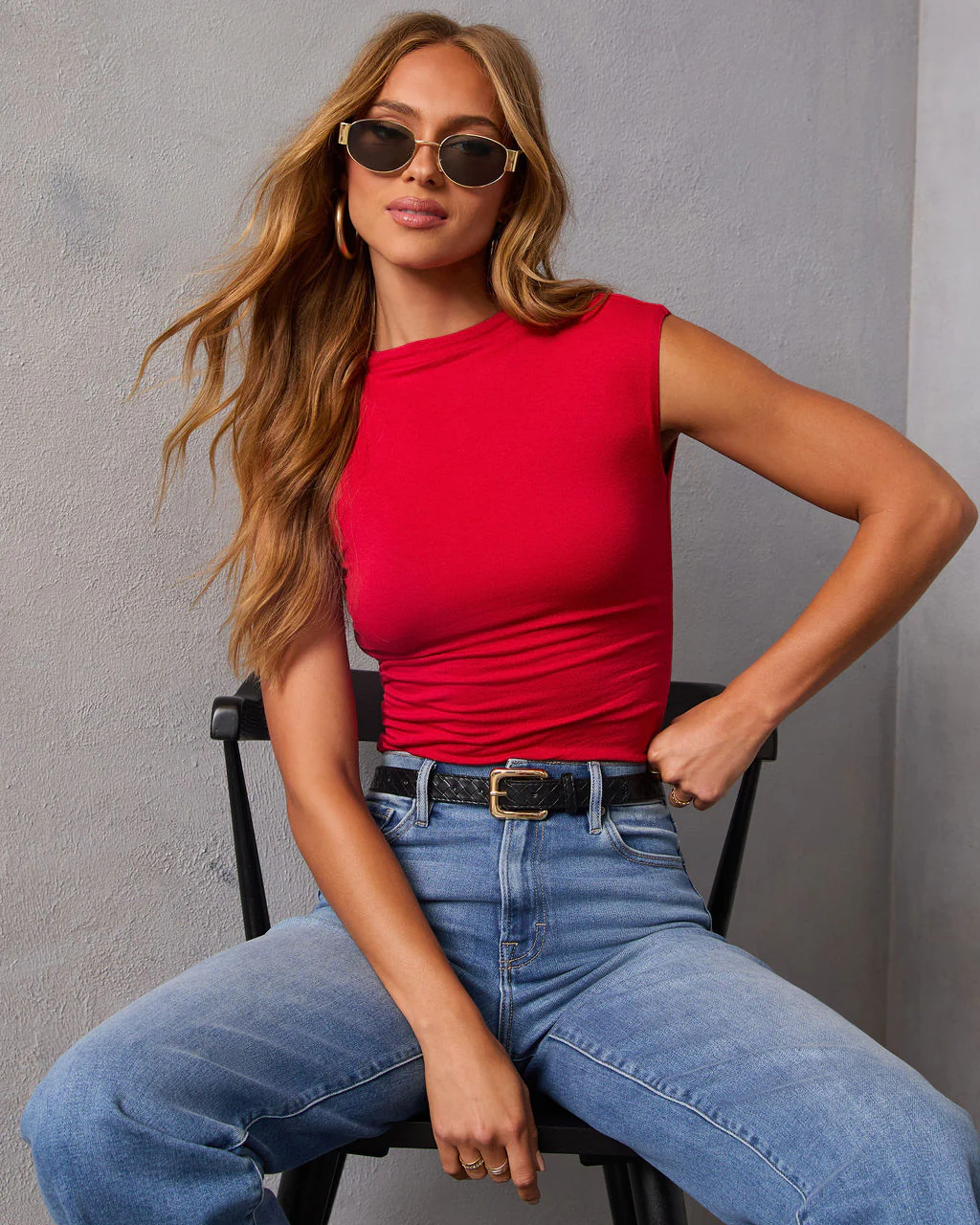 Dylan Cropped Mock Neck Top - Image 5