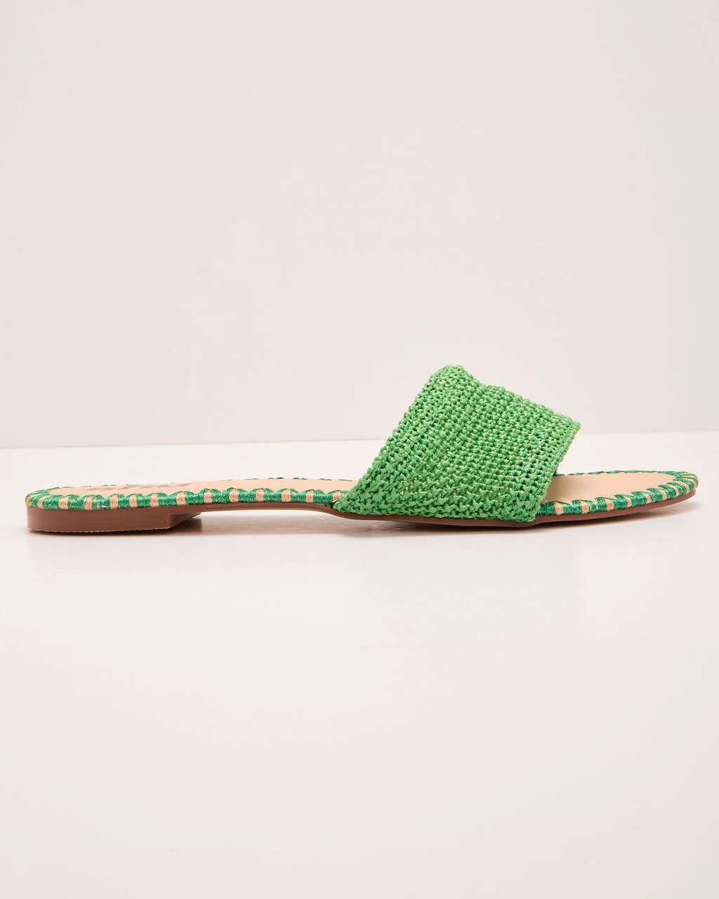 Earth Shine Woven Straw Flat Sandals - Image 16