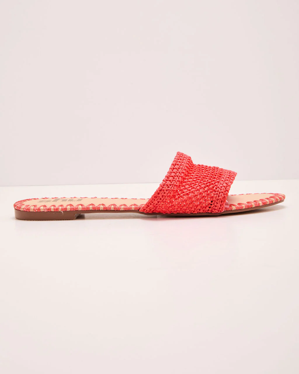 Earth Shine Woven Straw Flat Sandals - Image 6