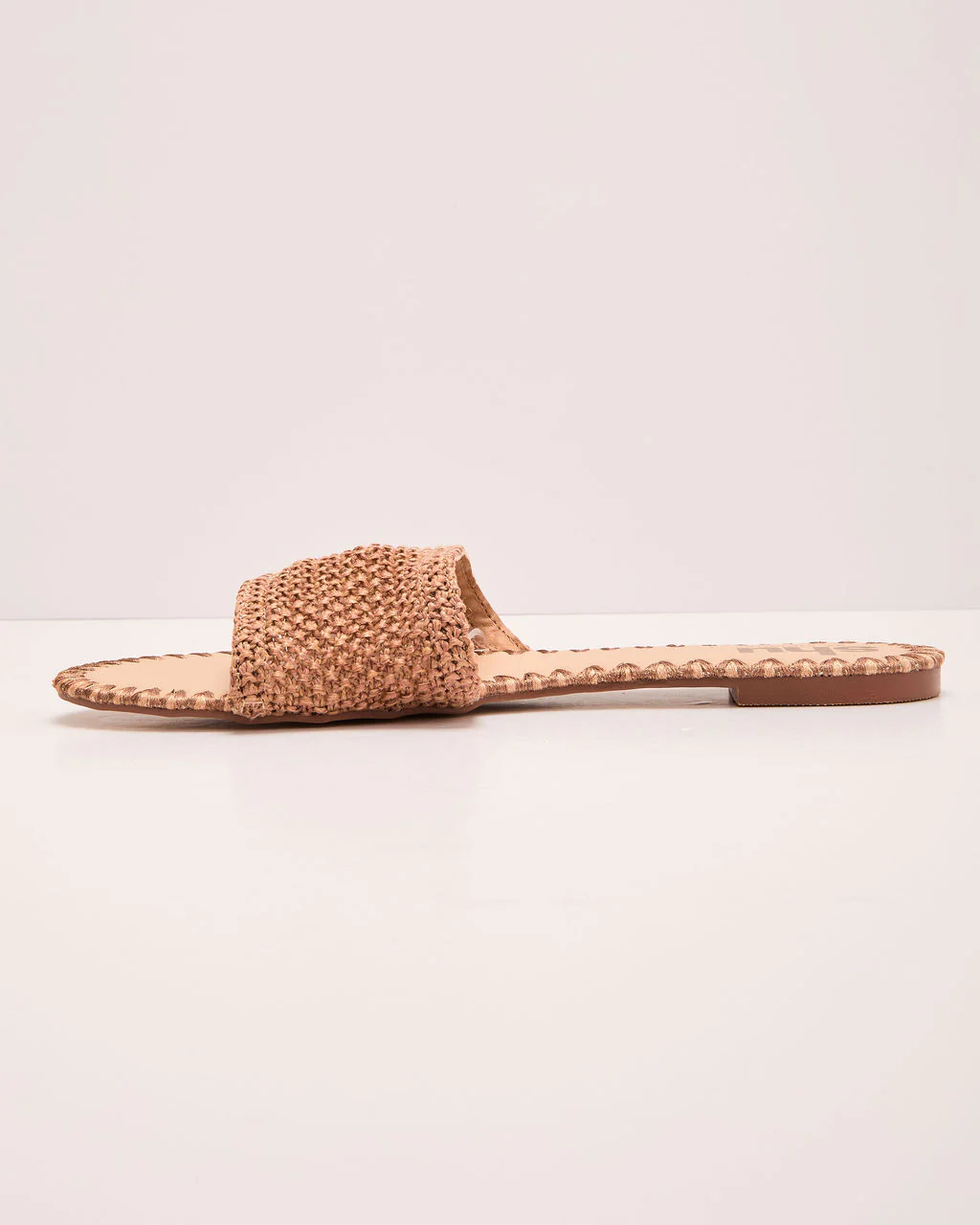 Earth Shine Woven Straw Flat Sandals - Image 9
