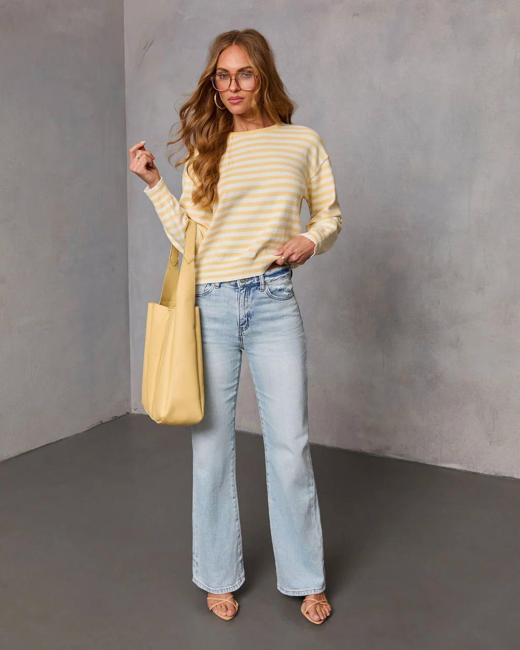 Easy Days Striped Knit Sweater - Image 2