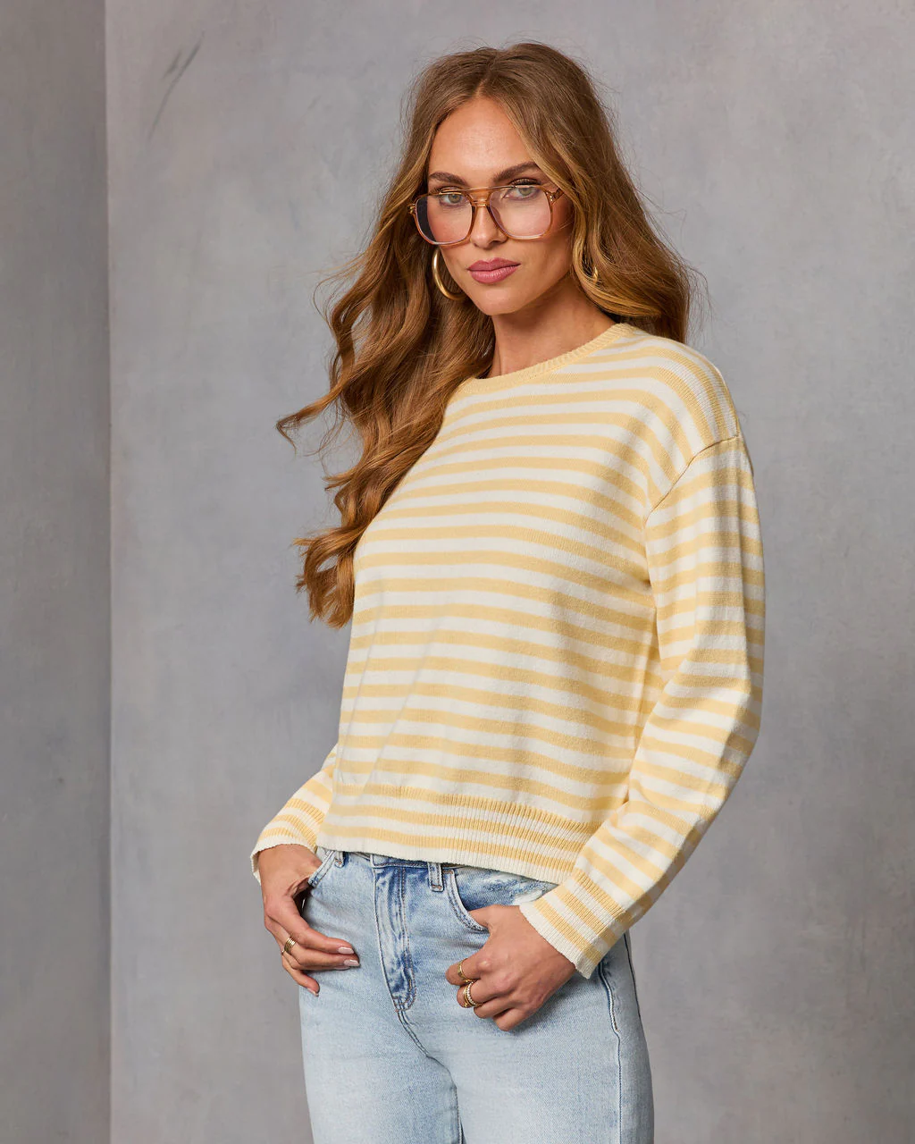 Easy Days Striped Knit Sweater - Image 3