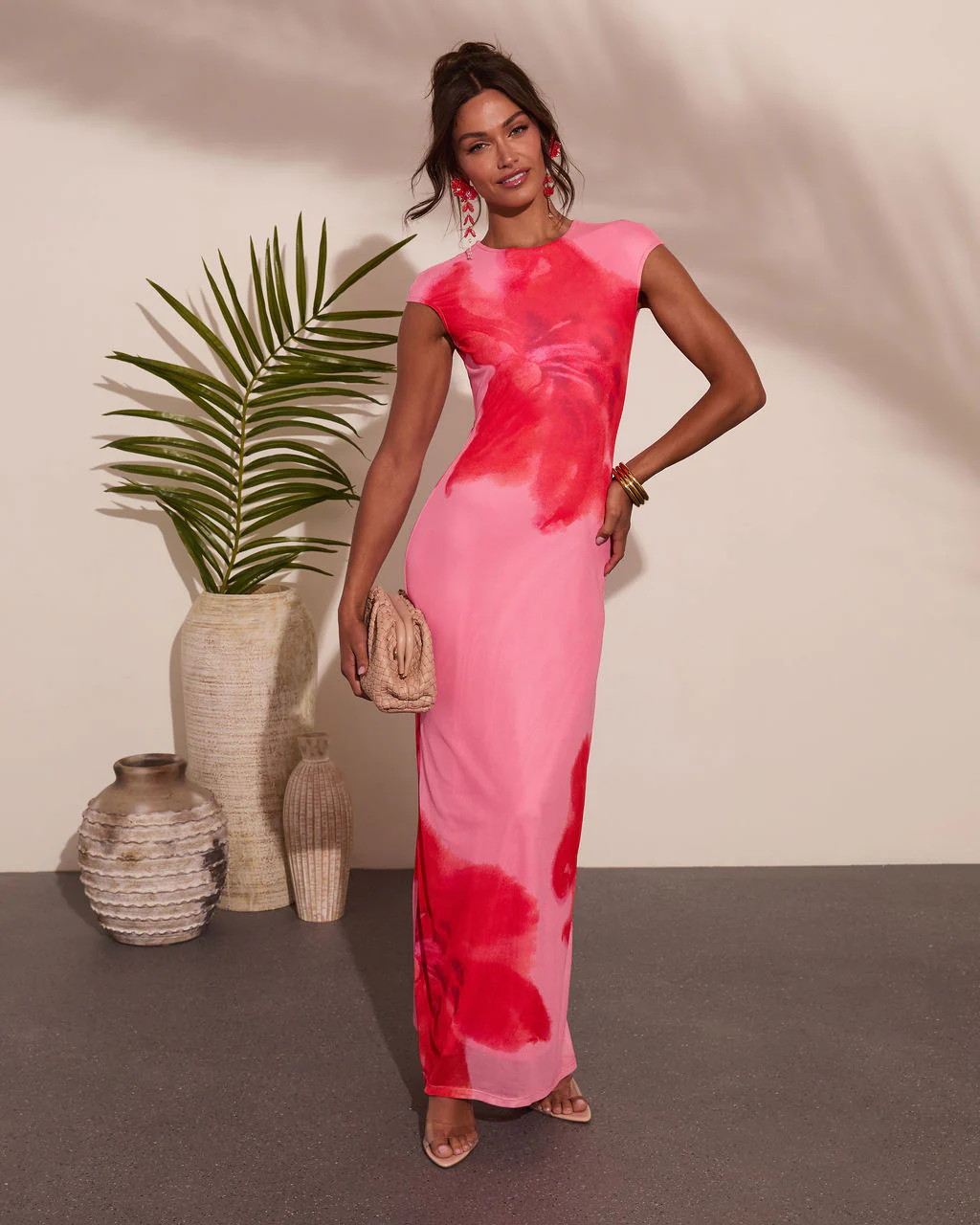Easy Orchard Mesh Floral Maxi Dress - Image 5