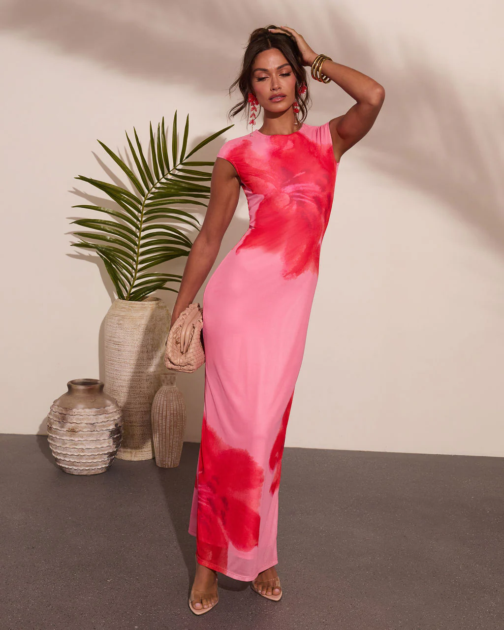 Easy Orchard Mesh Floral Maxi Dress - Image 6