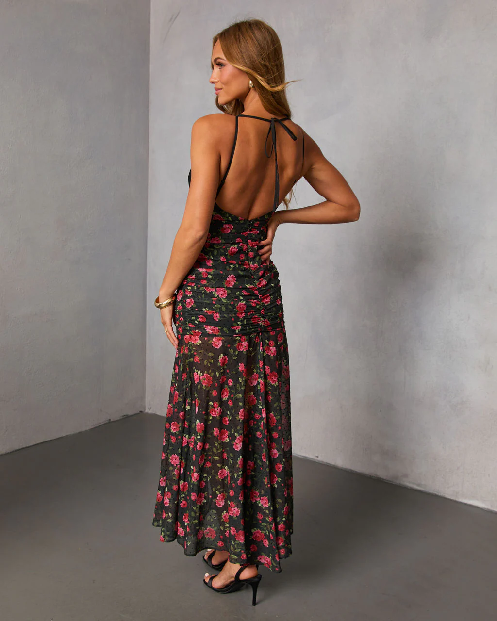 Edeita Bow Halter Maxi Dress - Image 4