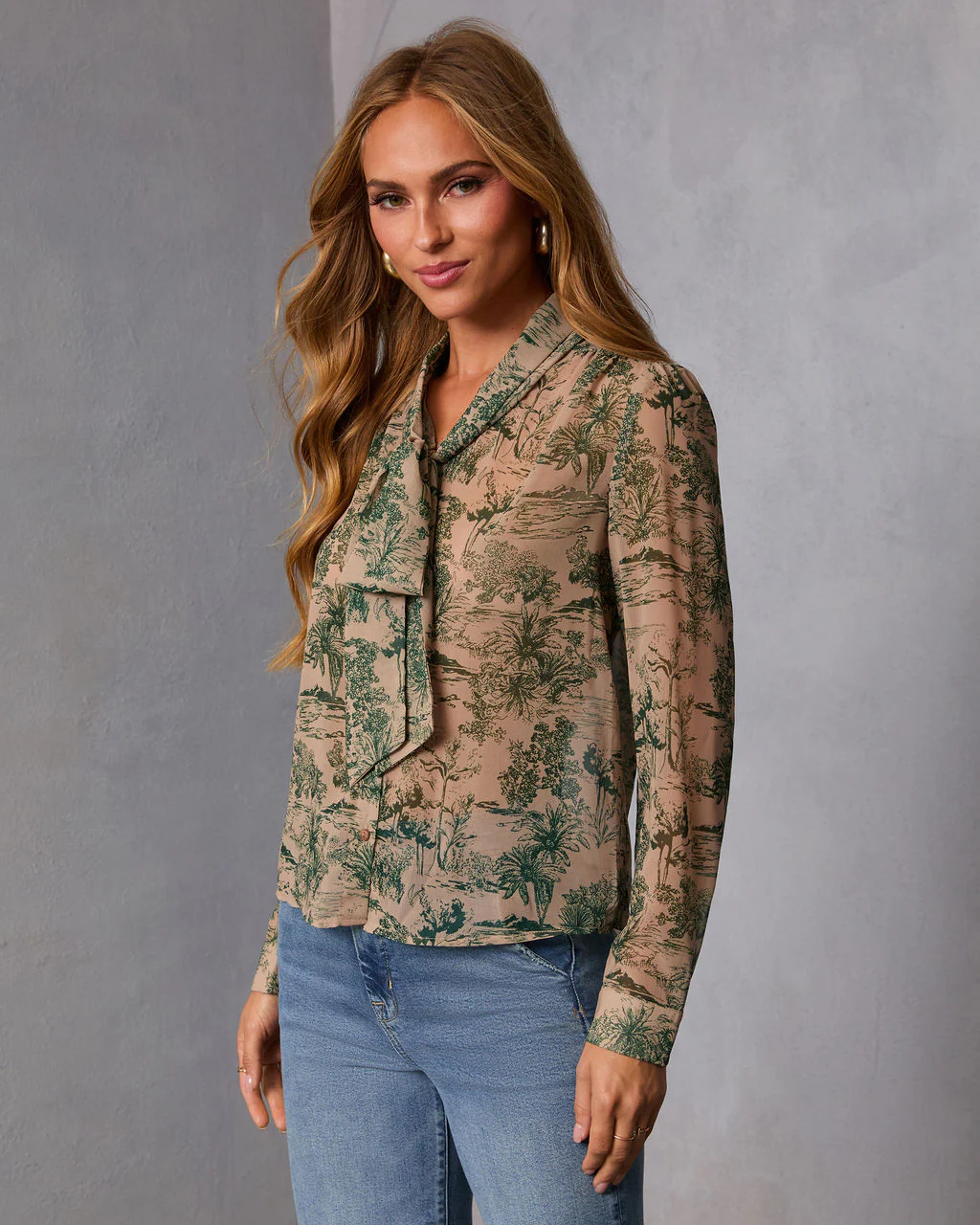 Edenia Abstract Print Blouse - Image 3
