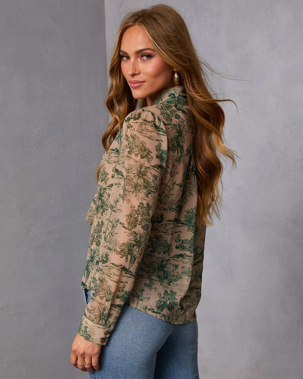 Edenia Abstract Print Blouse - Image 4