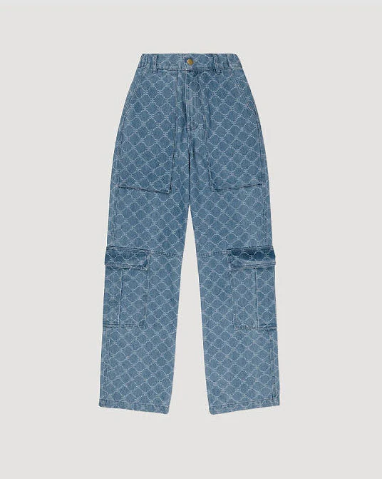 EE Monogram Cargo Jeans - Image 6