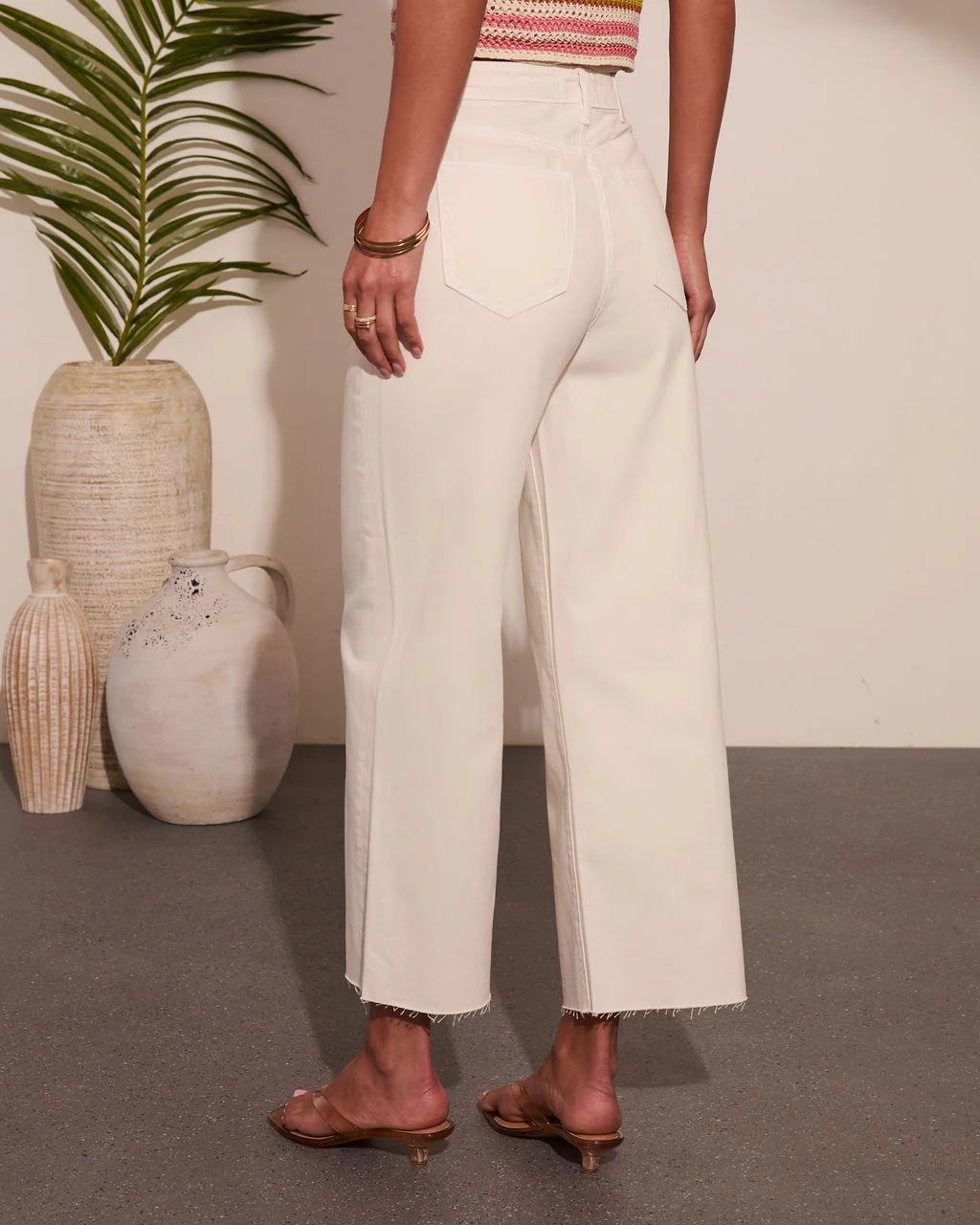 Elara High Waisted Wide Leg Jeans - Image 4