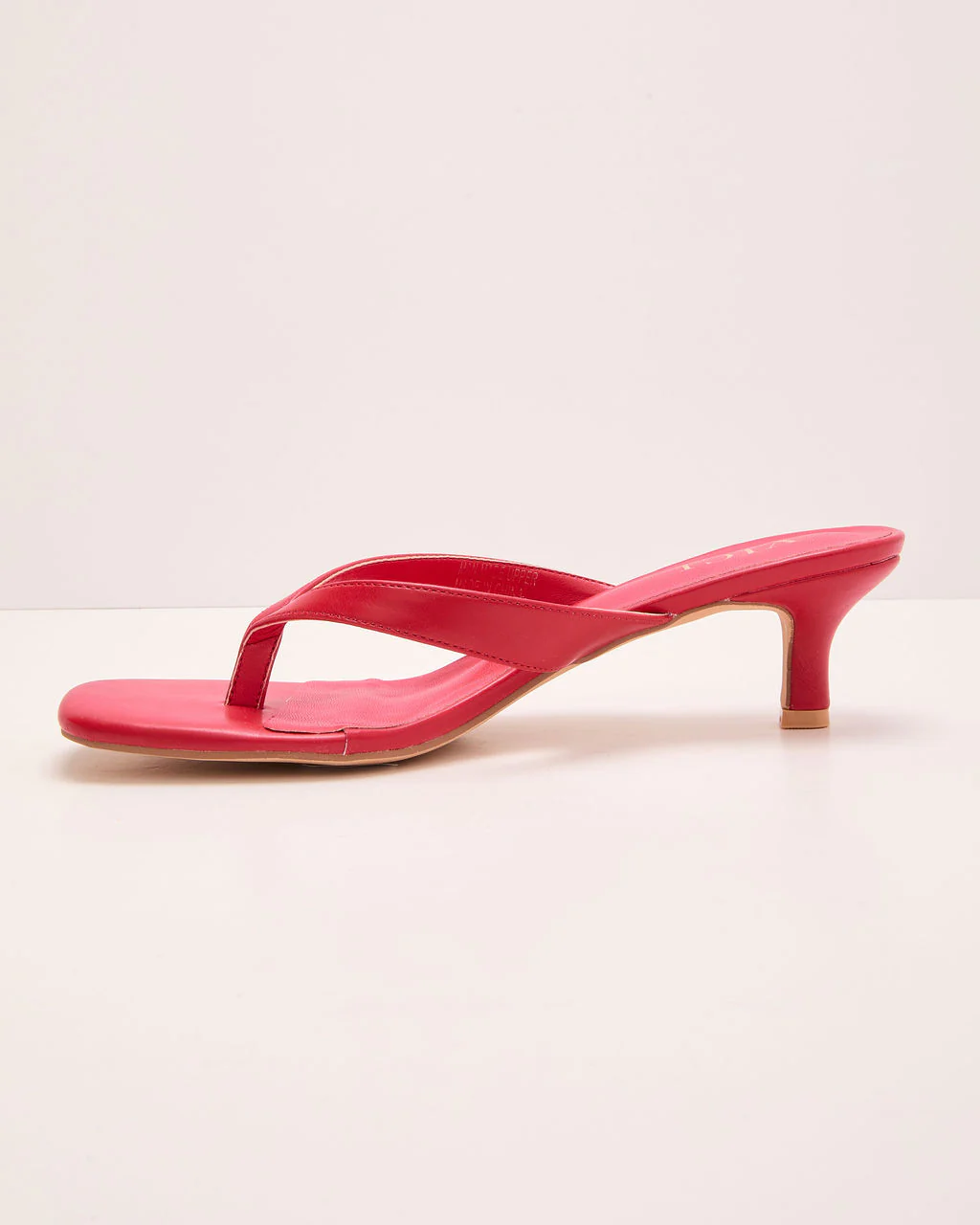 Elisse Vegan Leather Heeled Thong Sandal - Image 3