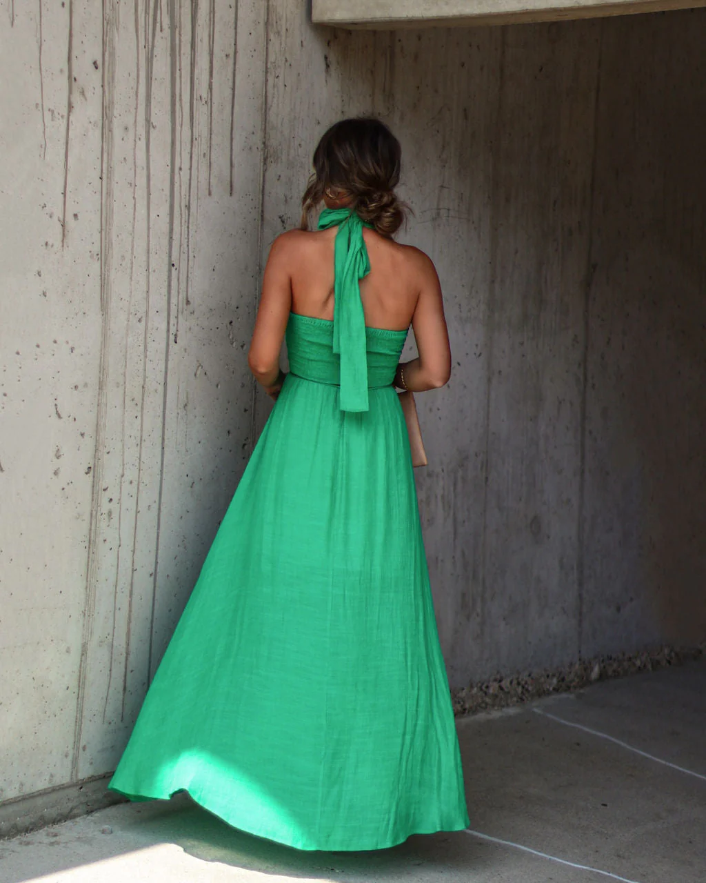 Elmhurst Ruched Halter Maxi Dress - Image 21