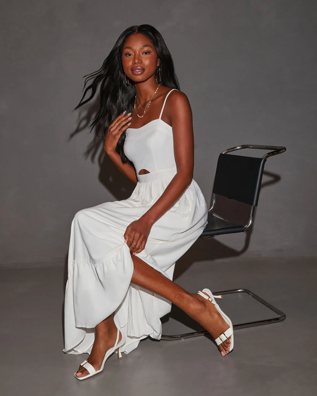 Eleanor A-Line Front Cutout Maxi Dress - Image 10