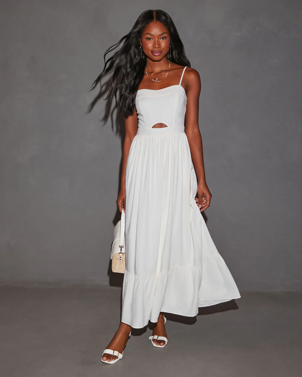 Eleanor A-Line Front Cutout Maxi Dress - Image 12