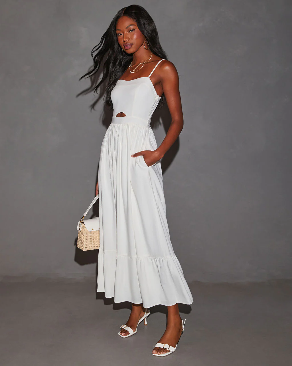 Eleanor A-Line Front Cutout Maxi Dress - Image 7