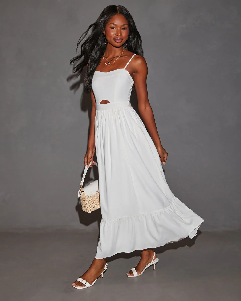 Eleanor A-Line Front Cutout Maxi Dress - Image 9