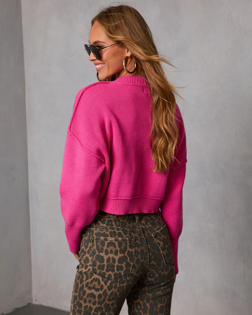 Elouise Cropped Crewneck Sweater - Image 10
