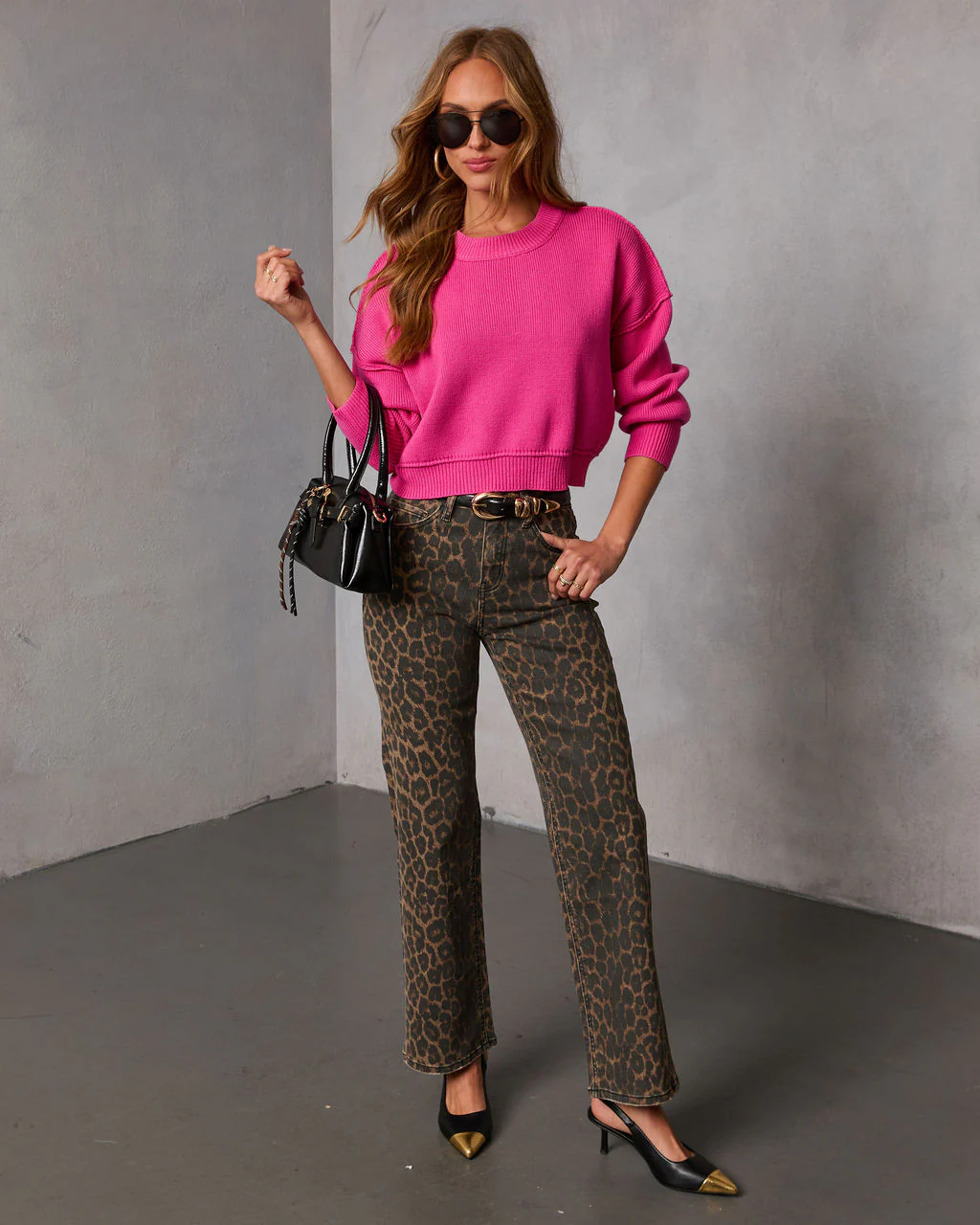Elouise Cropped Crewneck Sweater - Image 12