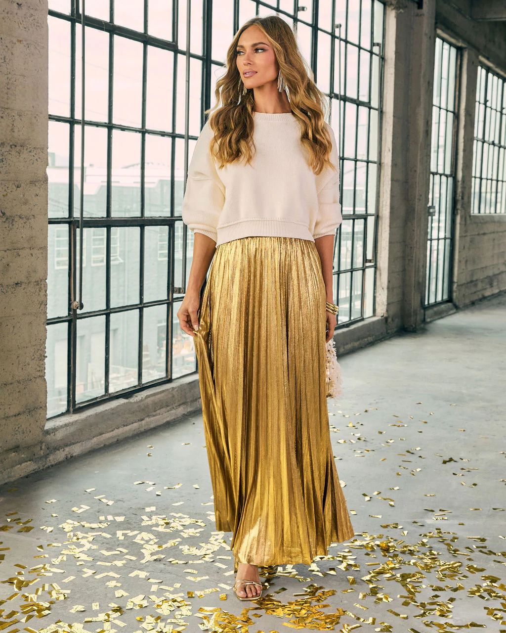 Elouise Cropped Crewneck Sweater - Image 14