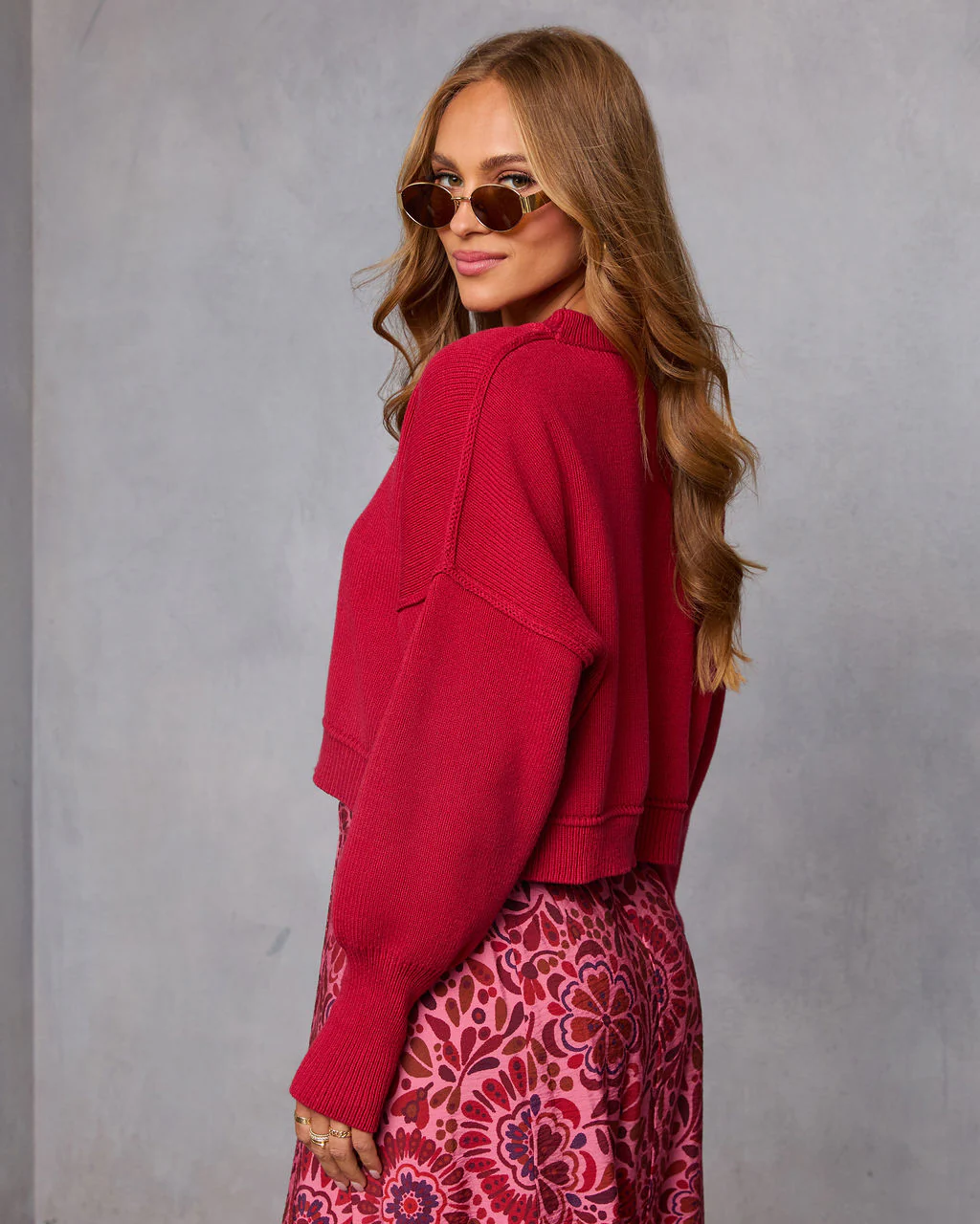 Elouise Cropped Crewneck Sweater - Image 28