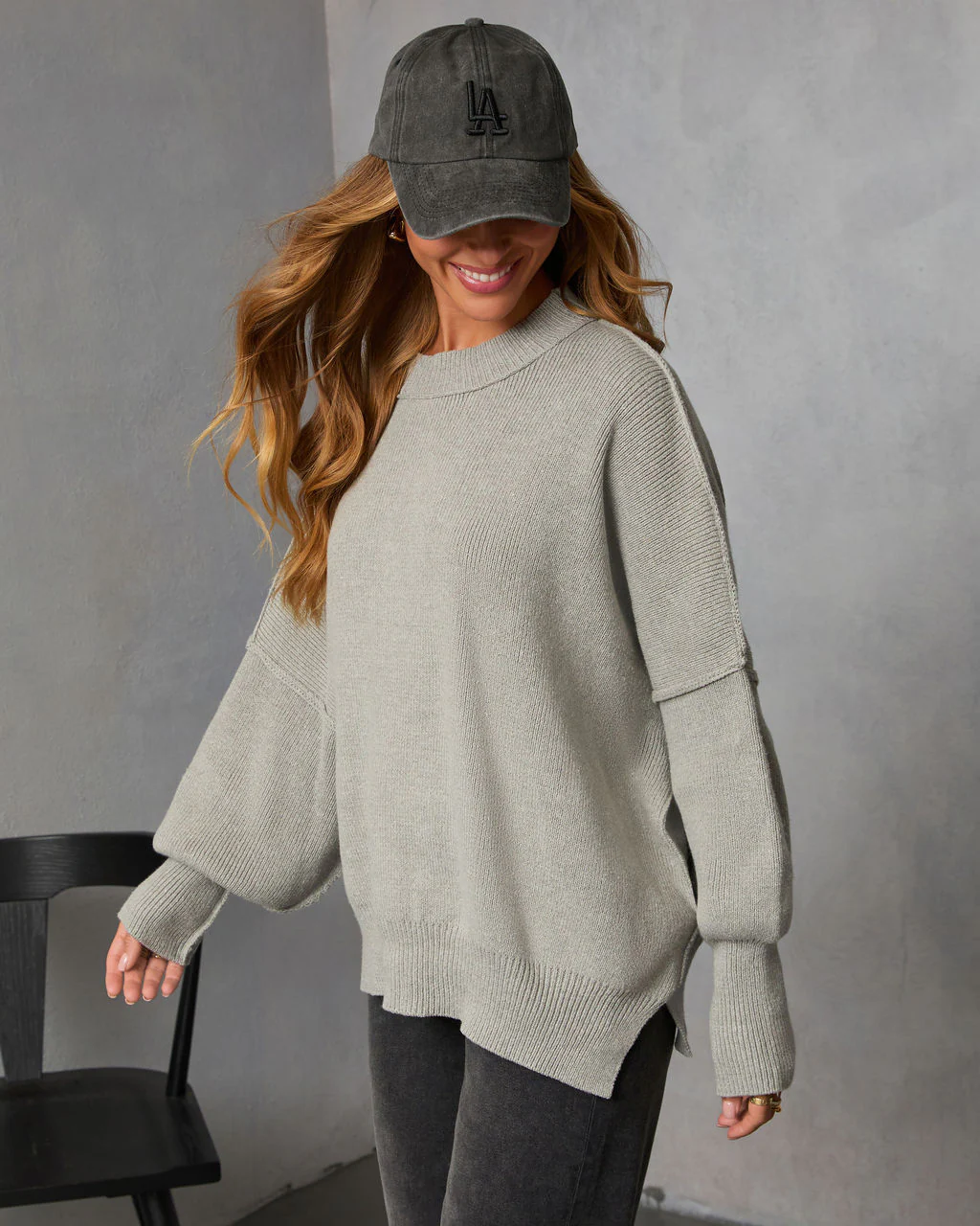 Elouise Knit Oversized Pullover Sweater - Image 15