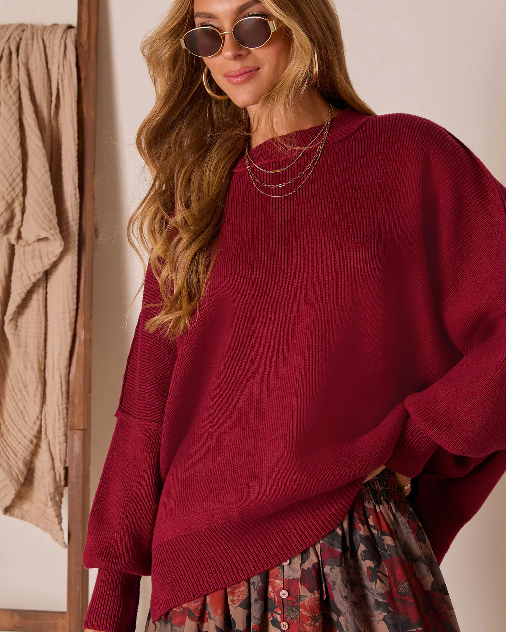 Elouise Knit Oversized Pullover Sweater - Image 49