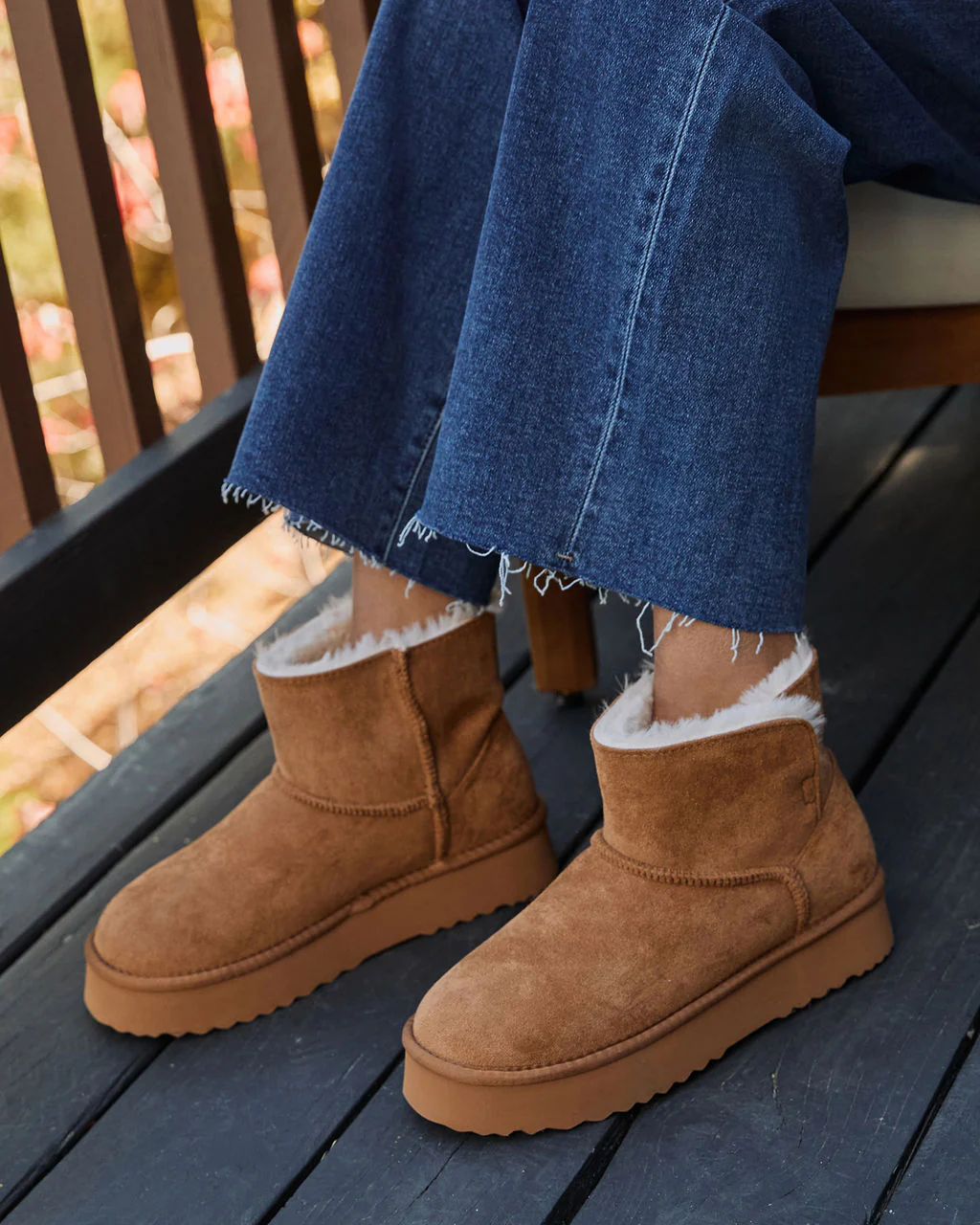 Elowen Suede Fur Lined Ankle Boots - Image 2
