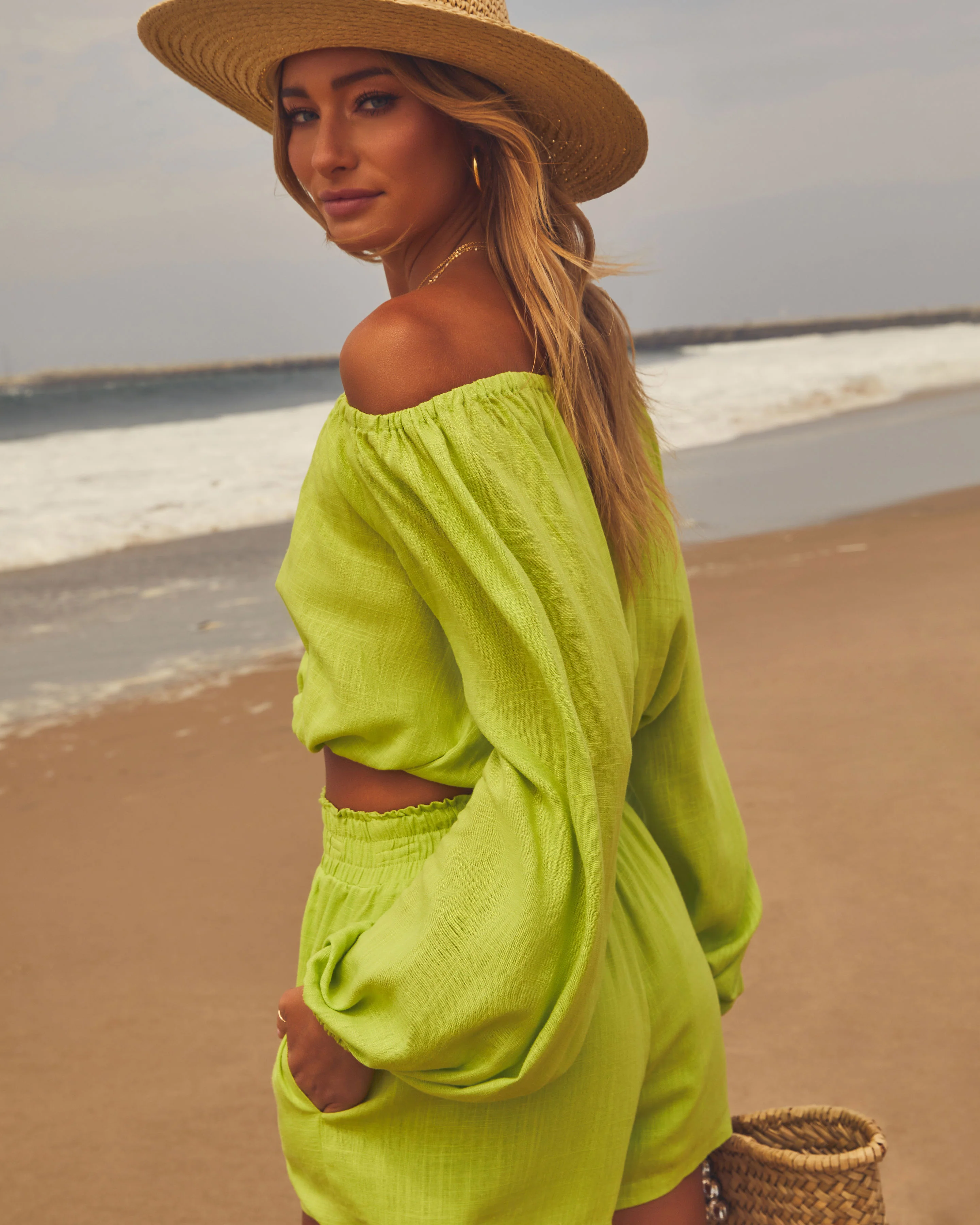 Elysia Off The Shoulder Long Sleeve Crop Top - Image 23