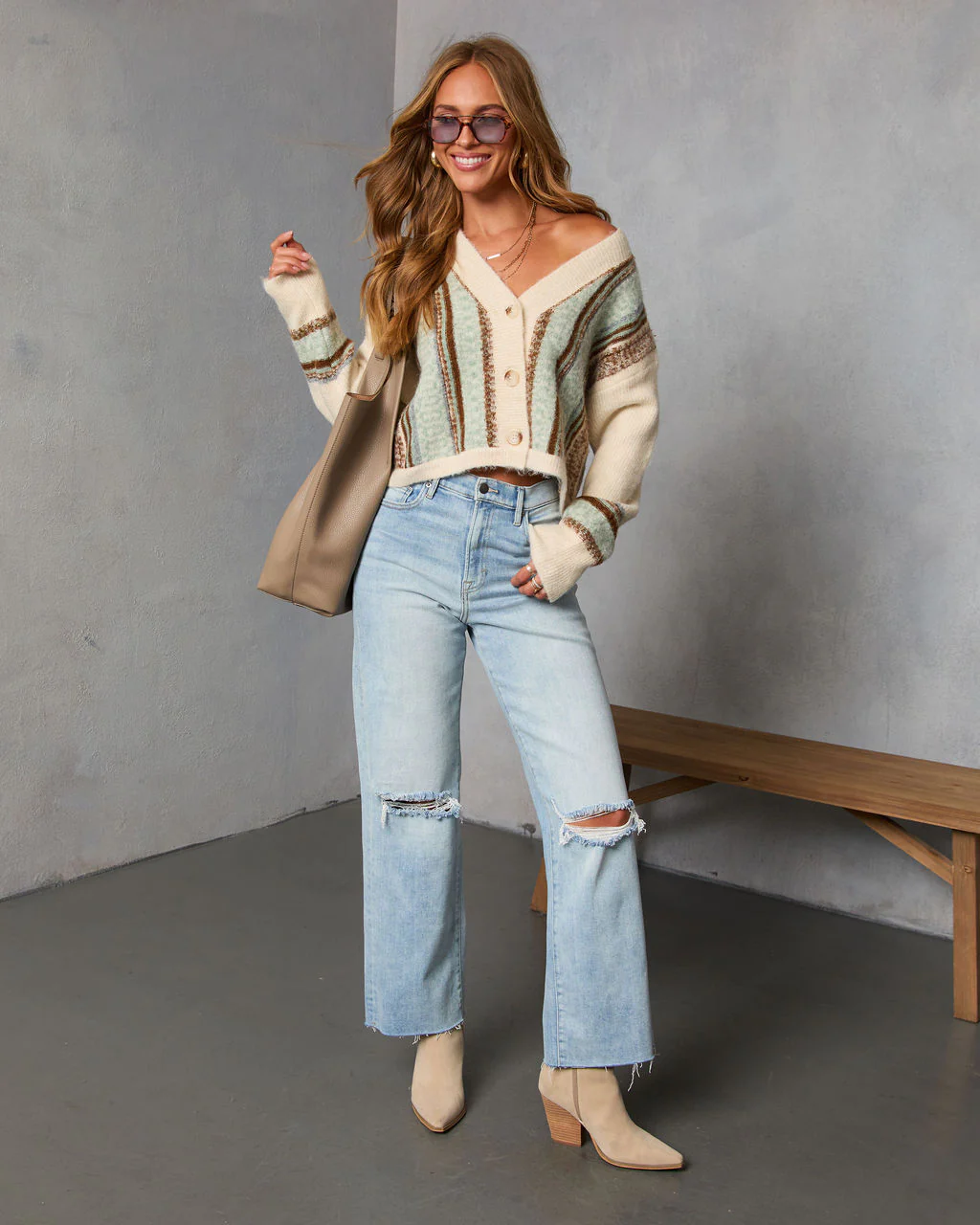 Emberglow Colorblock Cardigan - Image 2
