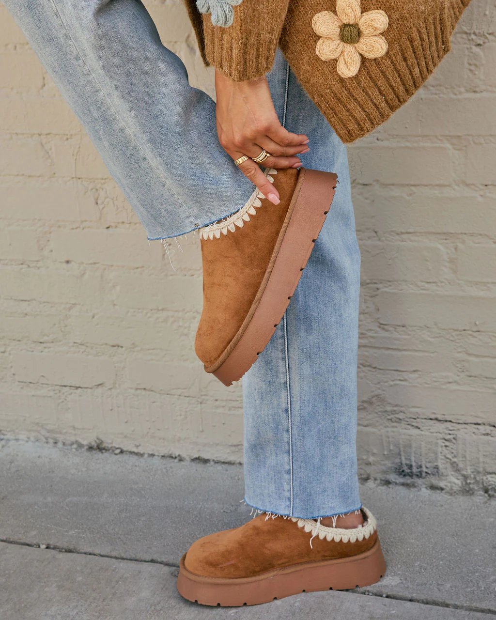 Emberlane Embroidered Platform Mules - Image 11