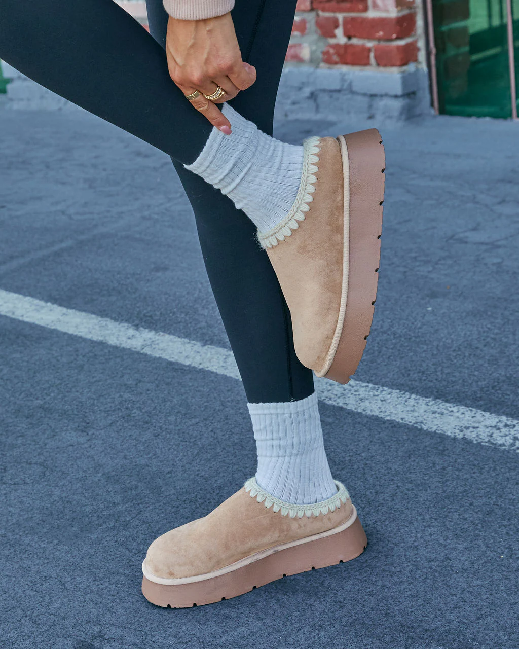 Emberlane Embroidered Platform Mules - Image 13