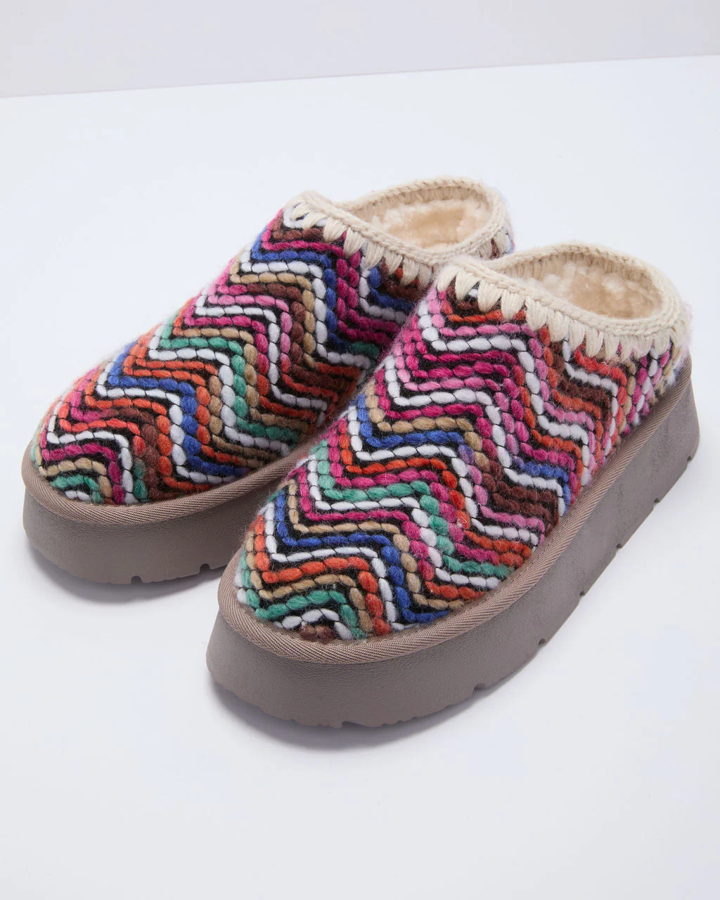 Emberlane Embroidered Platform Mules - Image 2