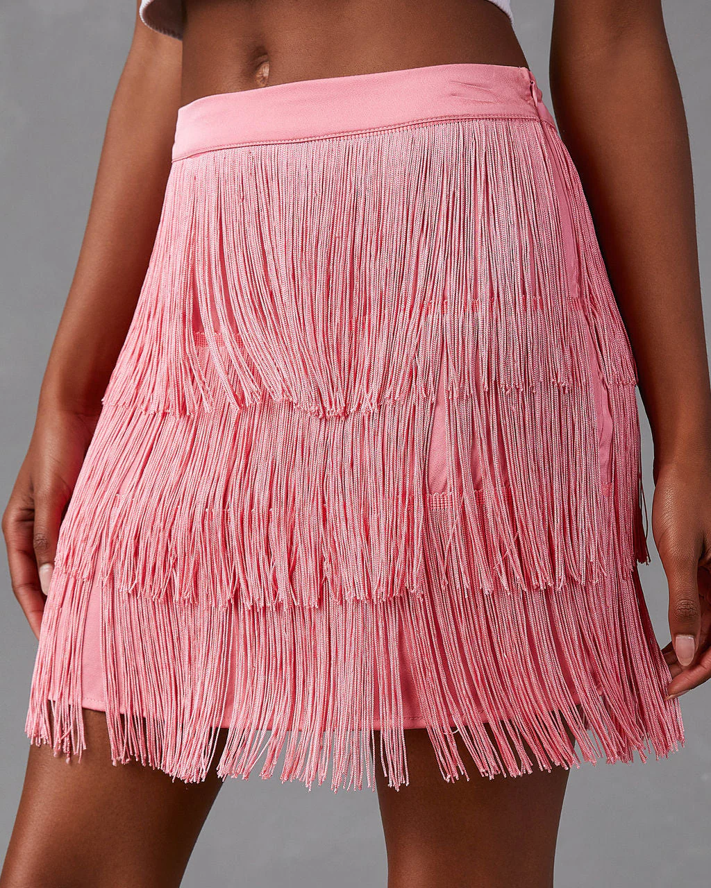 Erini Fringe Mini Skirt - Image 3