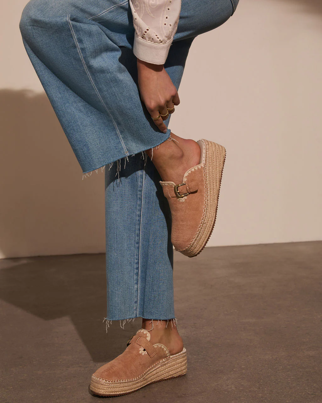Esme Suede Platform Mule - Image 3