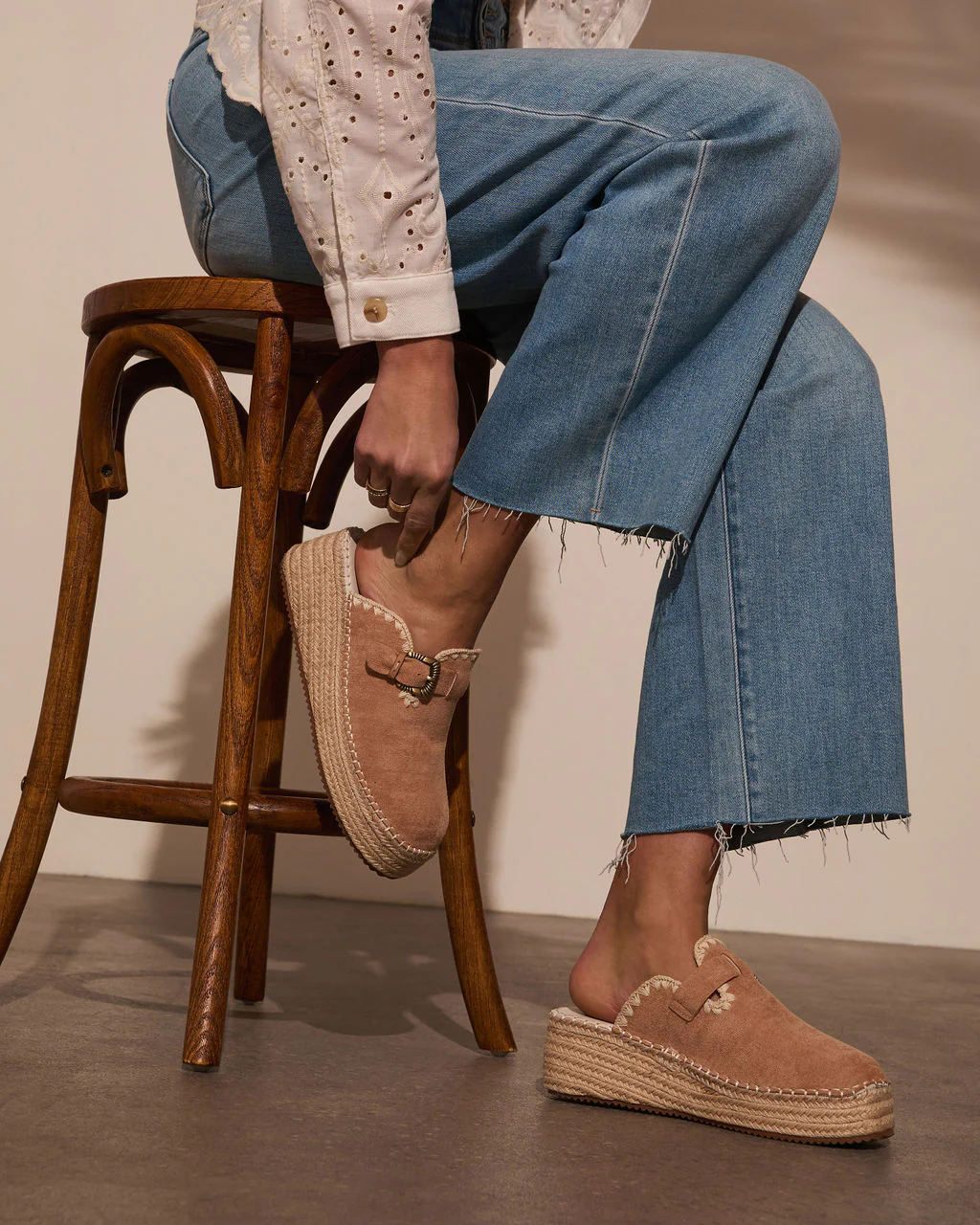 Esme Suede Platform Mule - Image 5