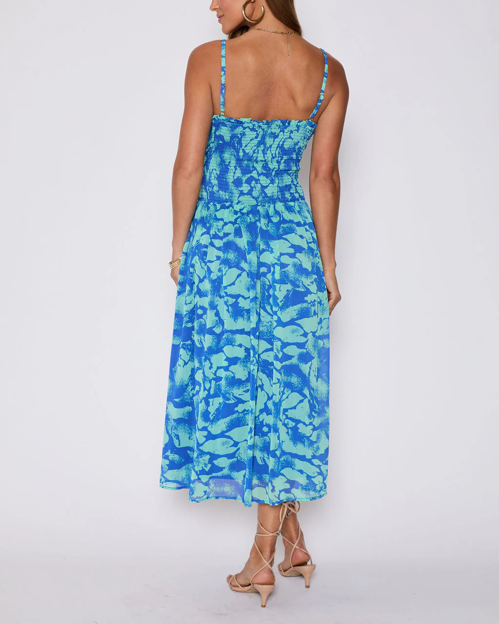 Esperanza Ruched Floral Maxi Dress - Image 4