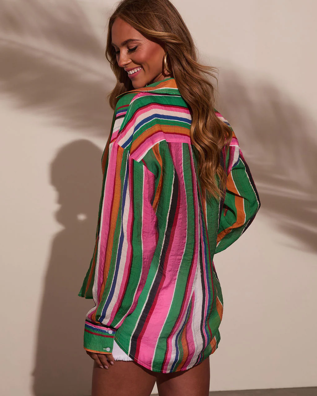 Eternal Sunshine Striped Button Down Top - Image 4