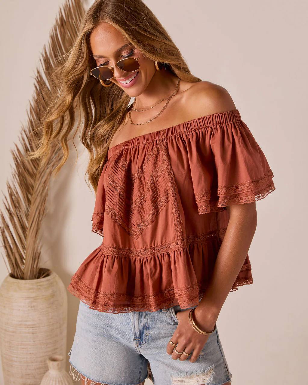 Evaline Off The Shoulder Top - Image 5