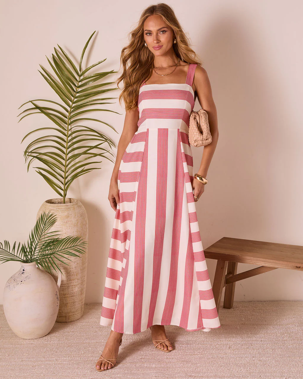 Everen Striped Maxi Dress - Image 5