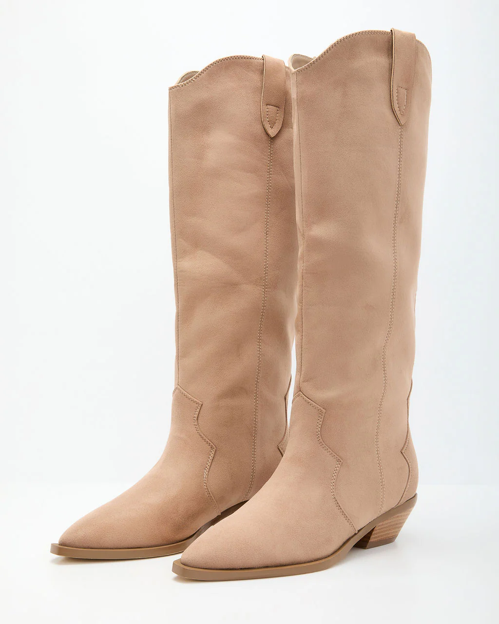 Eylana Suede Western Knee High Boot - Image 12