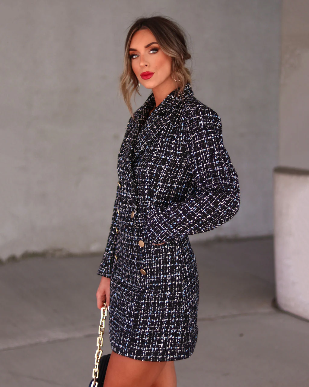 Fabiana Tweed Crop Blazer - Image 4