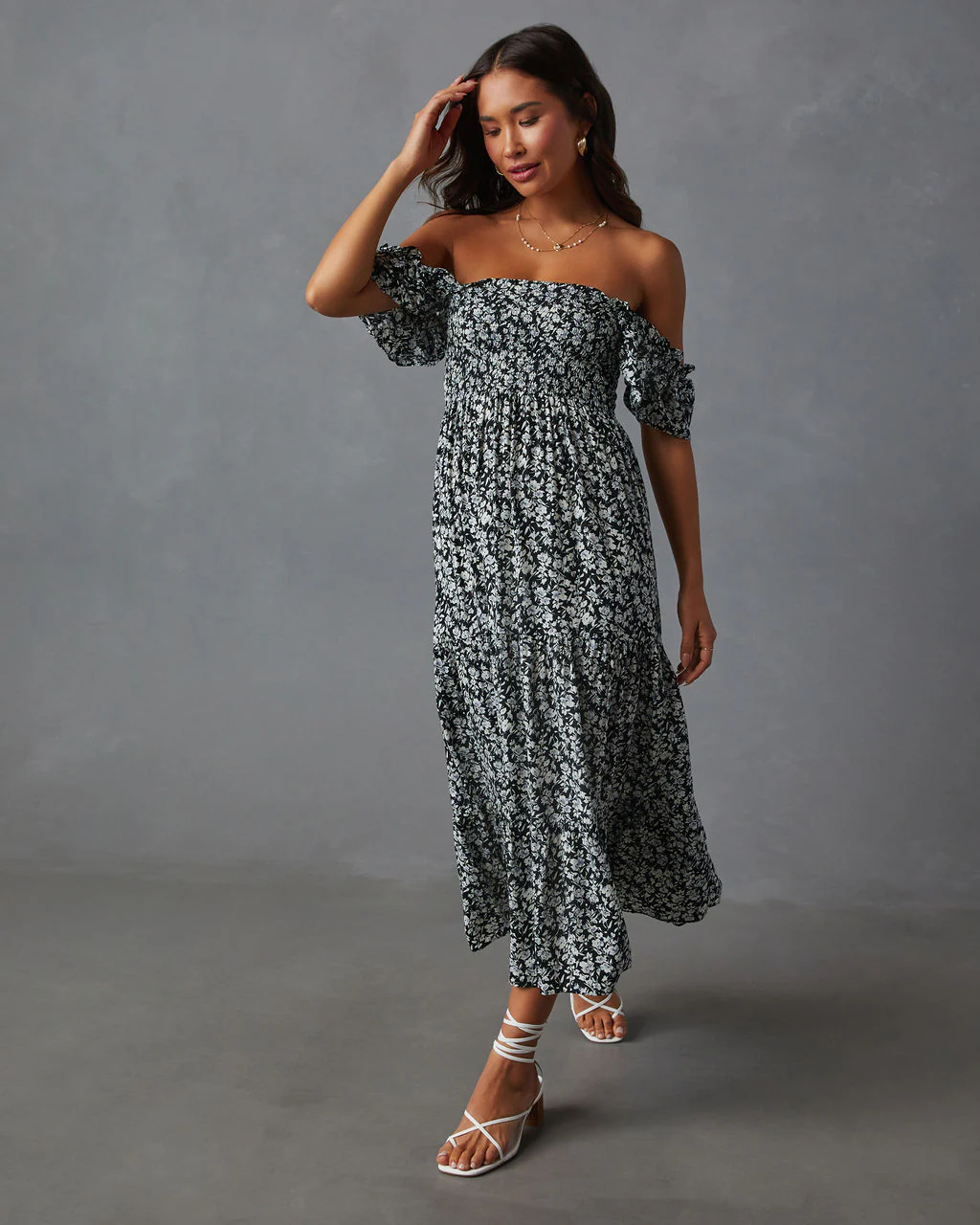 Fables Tiered Smocked Maxi Dress - Image 4